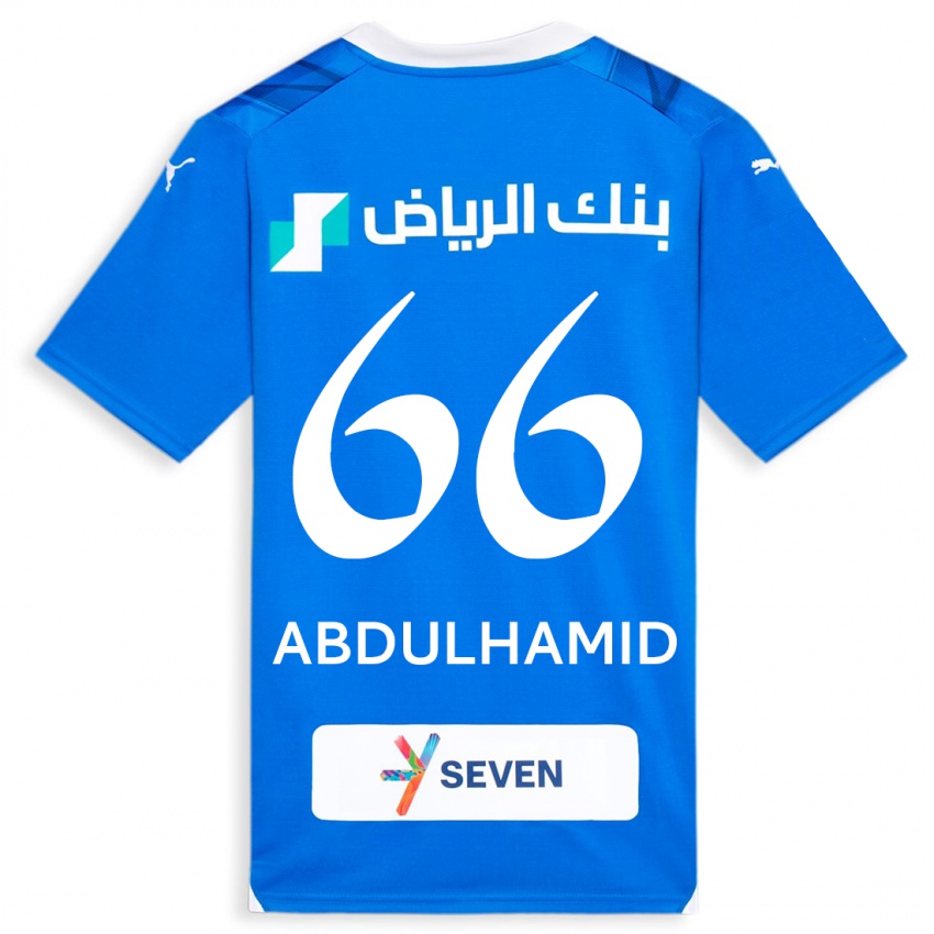 Kinder Saud Abdulhamid #66 Blau Heimtrikot Trikot 2023/24 T-Shirt Österreich