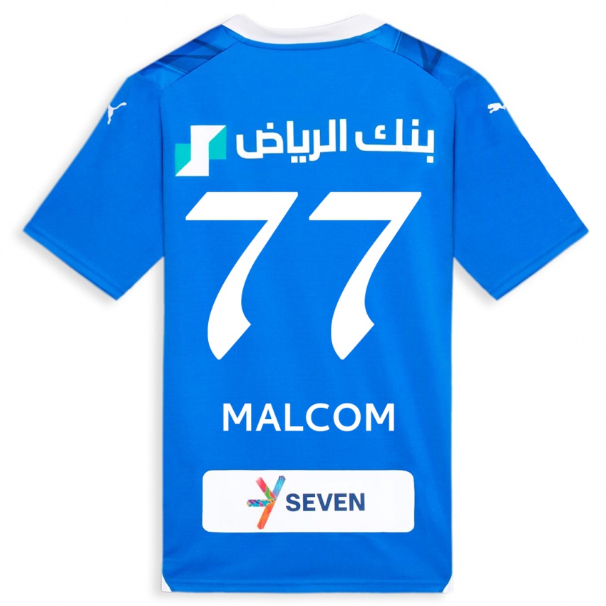 Kinder Malcom #77 Blau Heimtrikot Trikot 2023/24 T-Shirt Österreich