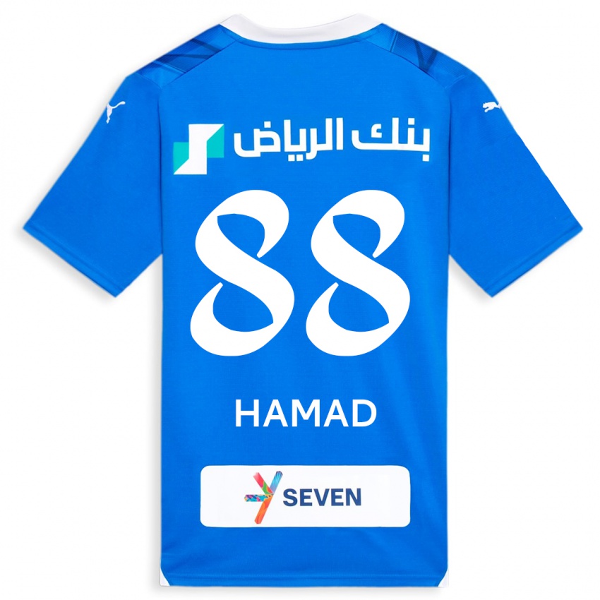 Kinder Hamad Al-Yami #88 Blau Heimtrikot Trikot 2023/24 T-Shirt Österreich