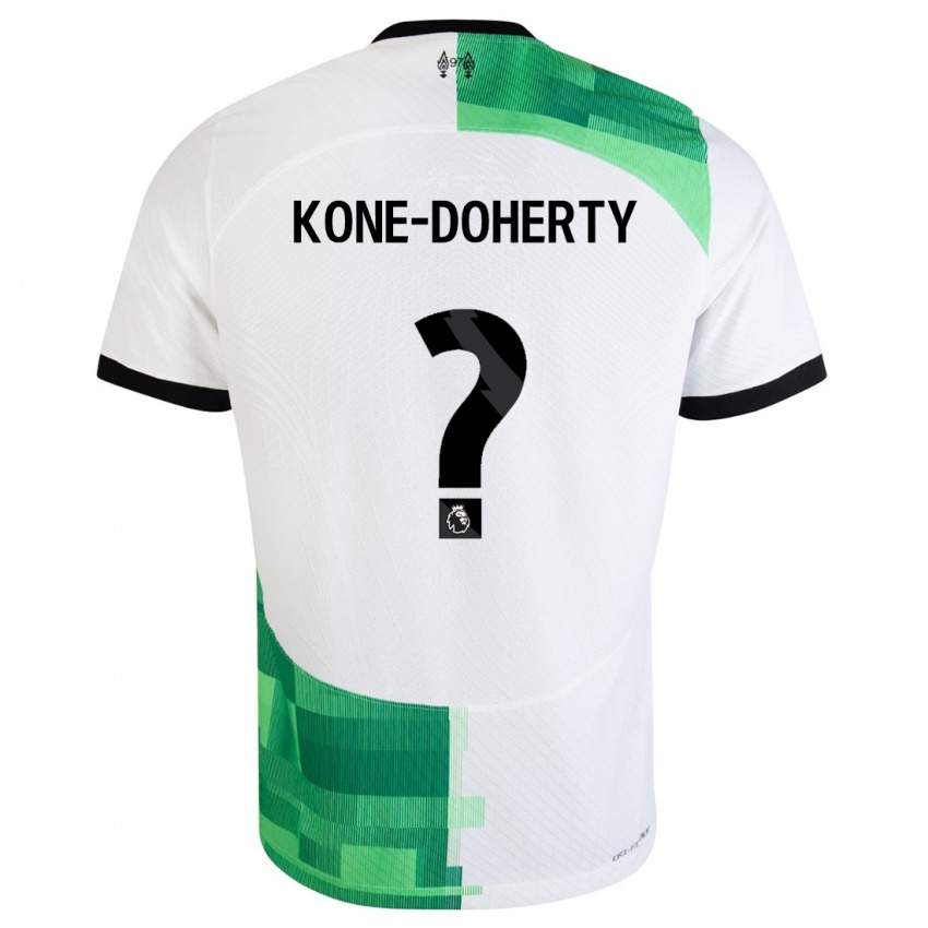 Kinder Trent Kone-Doherty #0 Weiß Grün Auswärtstrikot Trikot 2023/24 T-Shirt Österreich