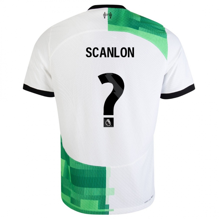 Kinder Calum Scanlon #0 Weiß Grün Auswärtstrikot Trikot 2023/24 T-Shirt Österreich