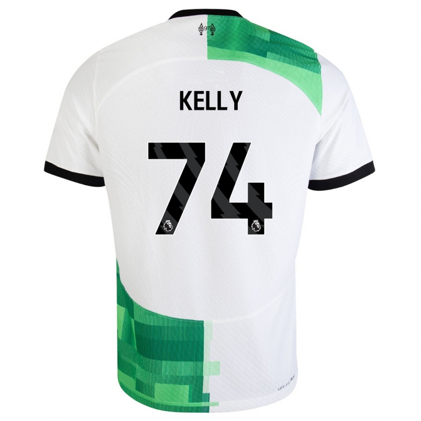 Kinder Oscar Kelly #74 Weiß Grün Auswärtstrikot Trikot 2023/24 T-Shirt Österreich