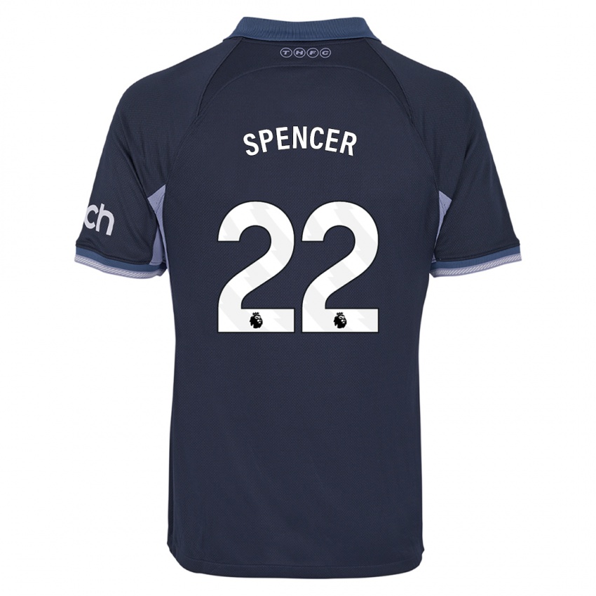 Kinder Rebecca Spencer #22 Dunkelblau Auswärtstrikot Trikot 2023/24 T-Shirt Österreich