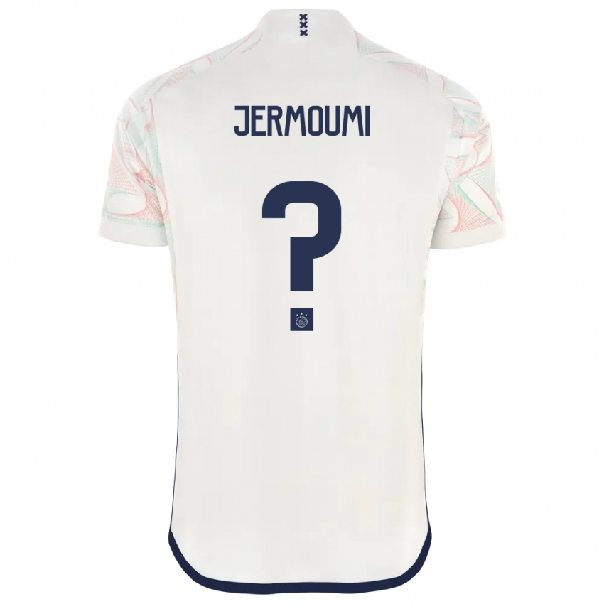 Kinder Diyae Jermoumi #0 Weiß Auswärtstrikot Trikot 2023/24 T-Shirt Österreich
