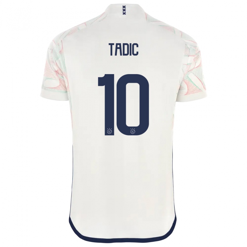 Kinder Dusan Tadic #10 Weiß Auswärtstrikot Trikot 2023/24 T-Shirt Österreich