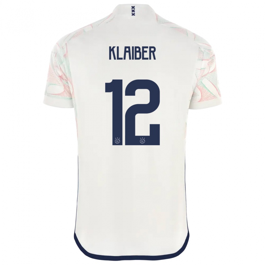 Kinder Sean Klaiber #12 Weiß Auswärtstrikot Trikot 2023/24 T-Shirt Österreich