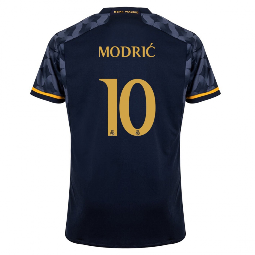 Kinder Luka Modric #10 Dunkelblau Auswärtstrikot Trikot 2023/24 T-Shirt Österreich