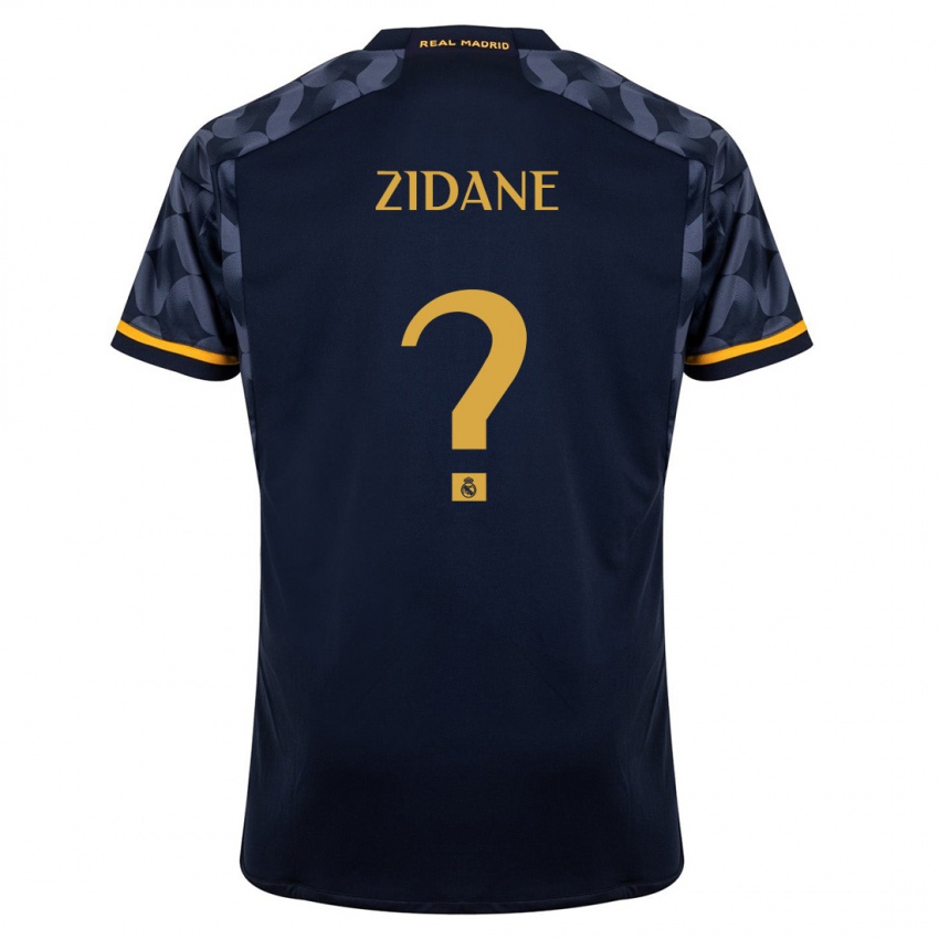 Kinder Elyaz Zidane #0 Dunkelblau Auswärtstrikot Trikot 2023/24 T-Shirt Österreich
