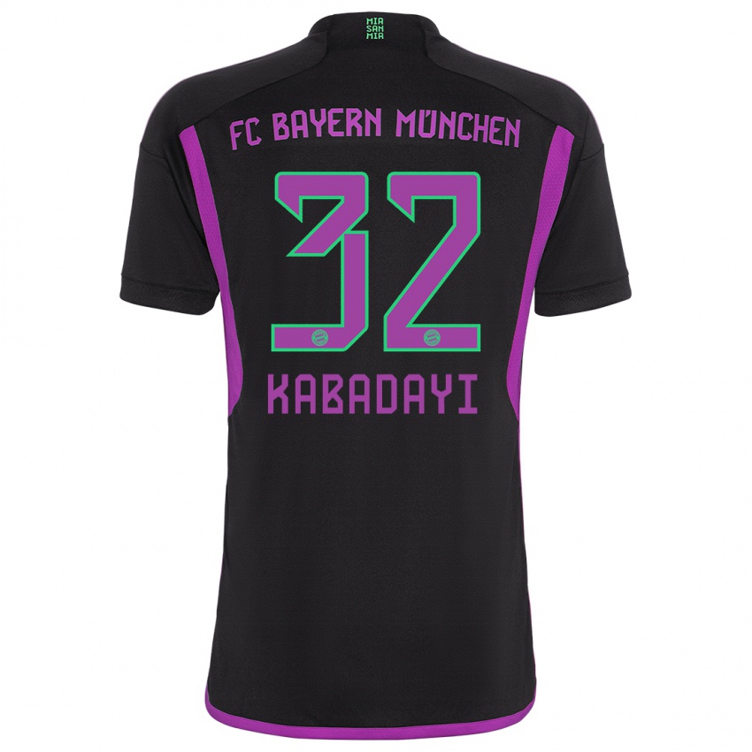 Kinder Yusuf Kabadayi #32 Schwarz Auswärtstrikot Trikot 2023/24 T-Shirt Österreich