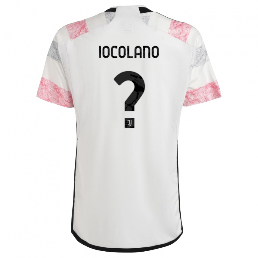 Kinder Simone Iocolano #0 Weiß Rosa Auswärtstrikot Trikot 2023/24 T-Shirt Österreich
