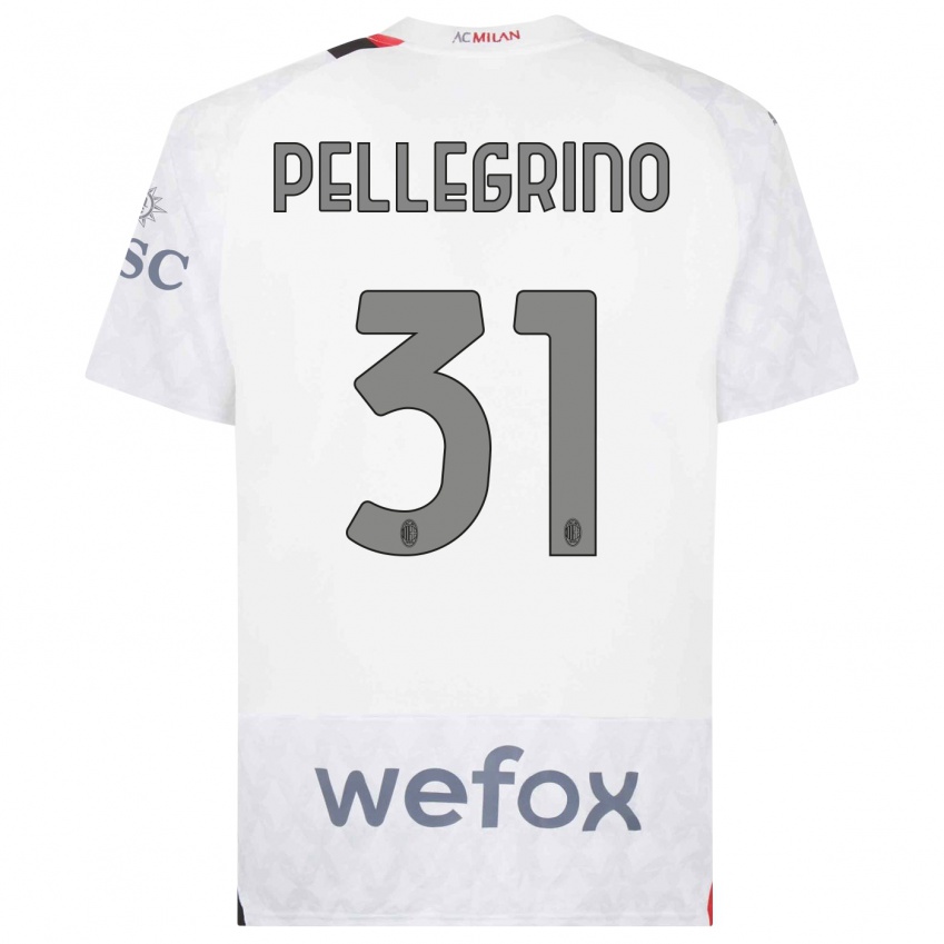 Kinder Marco Pellegrino #31 Weiß Auswärtstrikot Trikot 2023/24 T-Shirt Österreich