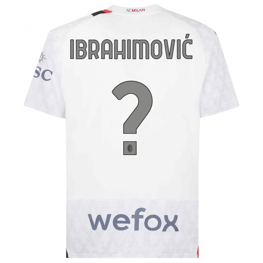Kinder Maximilian Ibrahimović #0 Weiß Auswärtstrikot Trikot 2023/24 T-Shirt Österreich