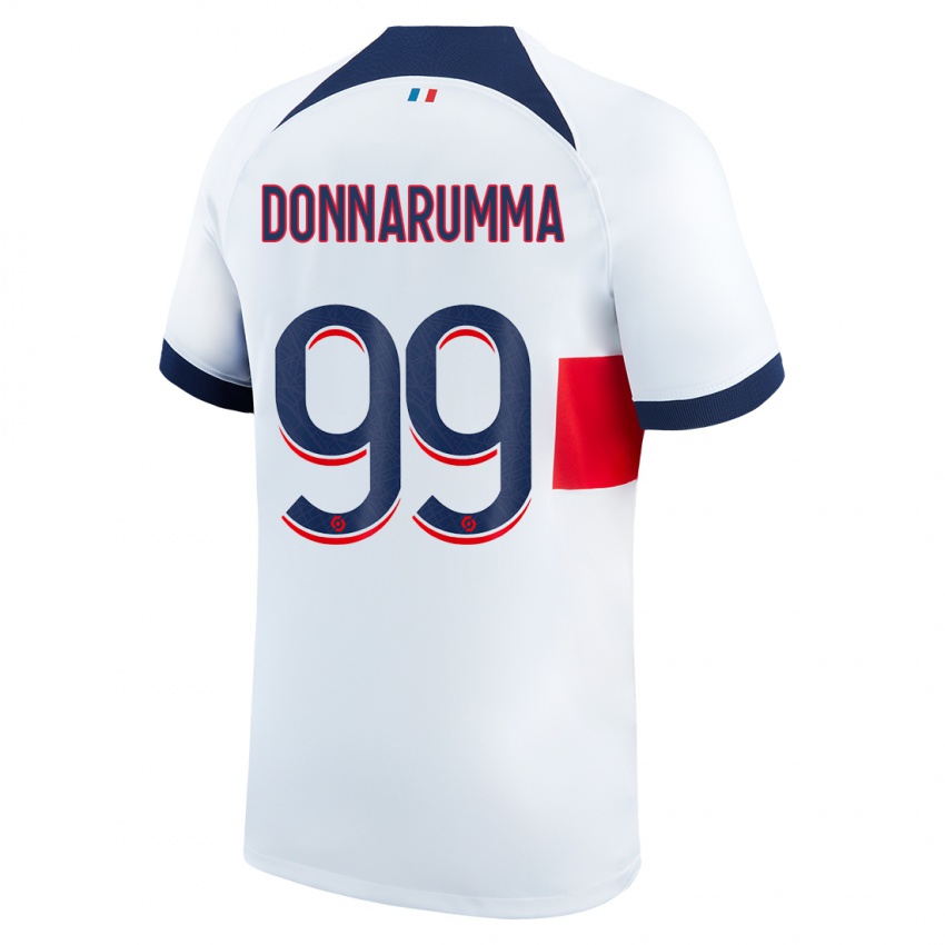Kinder Gianluigi Donnarumma #99 Weiß Auswärtstrikot Trikot 2023/24 T-Shirt Österreich