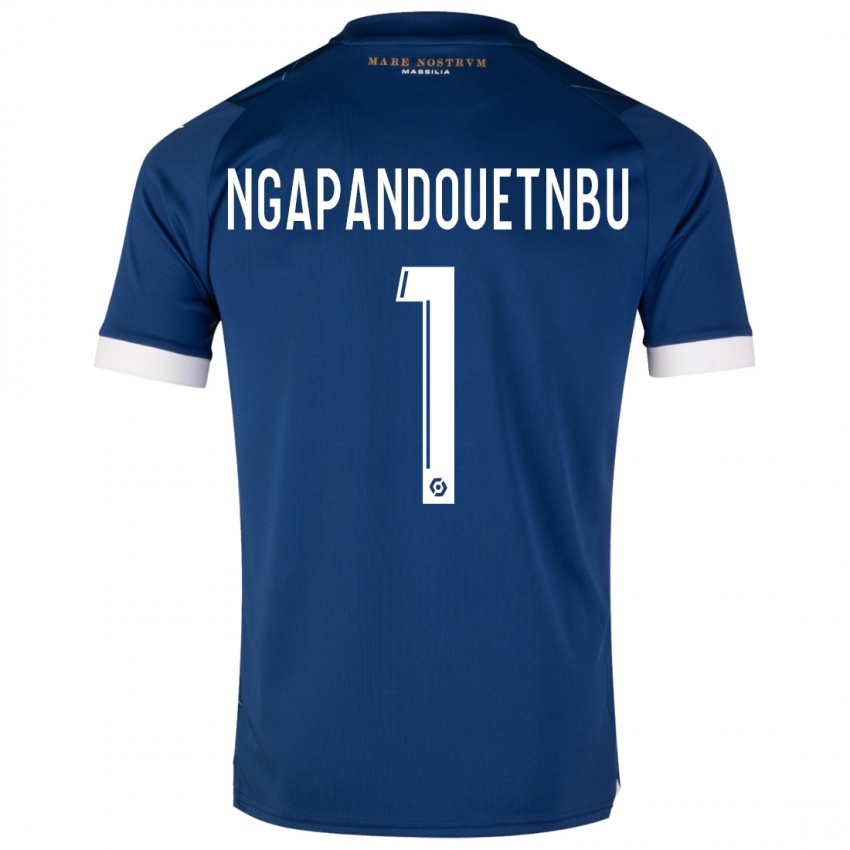 Kinder Simon Ngapandouetnbu #1 Dunkelblau Auswärtstrikot Trikot 2023/24 T-Shirt Österreich