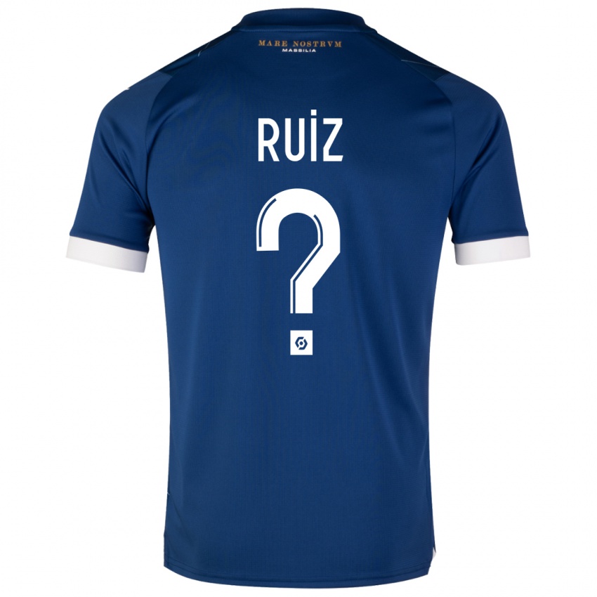 Kinder Pedro Ruiz #0 Dunkelblau Auswärtstrikot Trikot 2023/24 T-Shirt Österreich