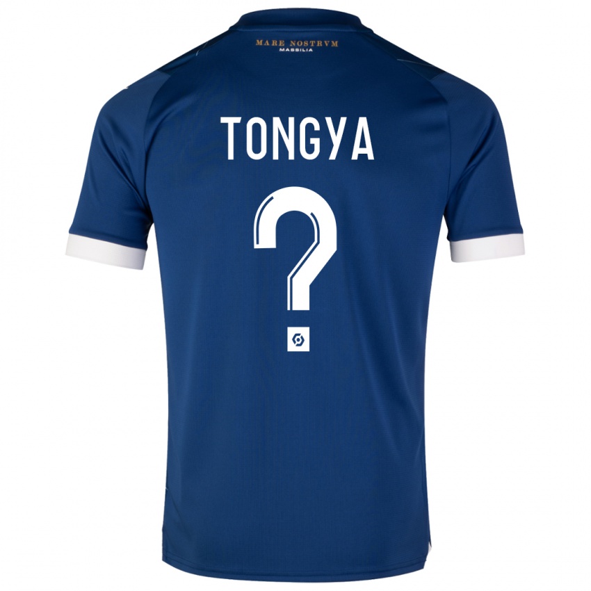 Kinder Franco Tongya #0 Dunkelblau Auswärtstrikot Trikot 2023/24 T-Shirt Österreich
