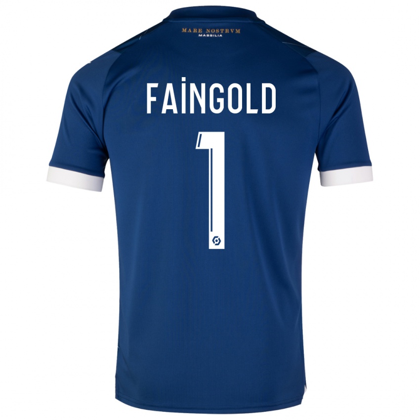 Kinder Abbie Faingold #1 Dunkelblau Auswärtstrikot Trikot 2023/24 T-Shirt Österreich