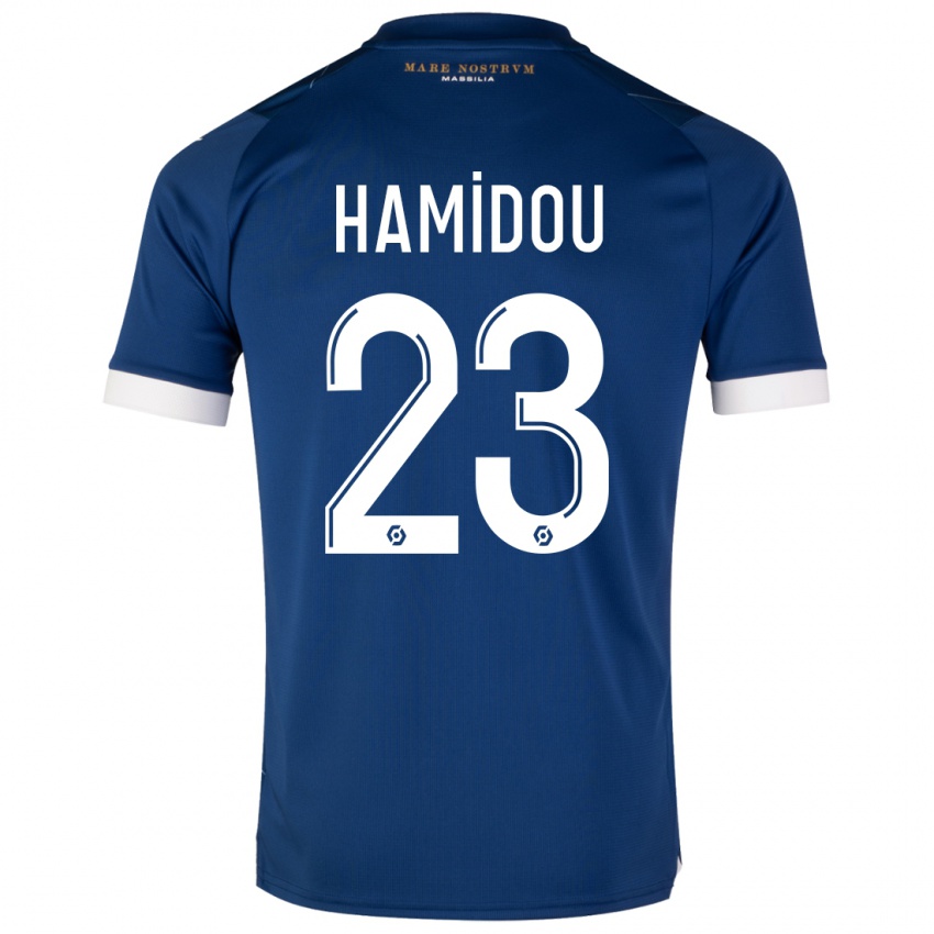 Kinder Jamila Hamidou #23 Dunkelblau Auswärtstrikot Trikot 2023/24 T-Shirt Österreich