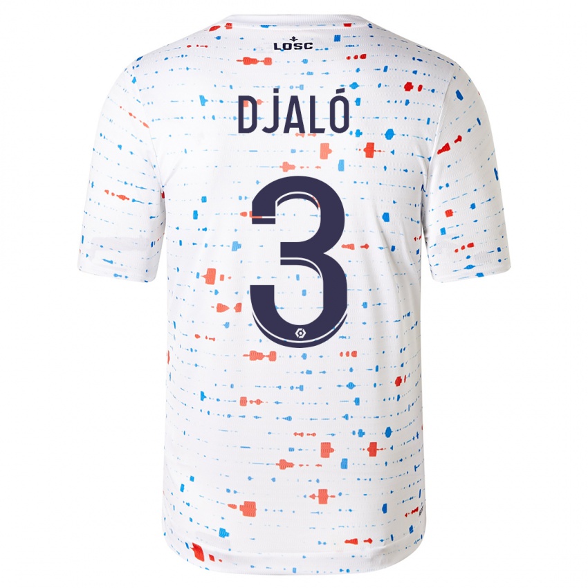 Kinder Tiago Djaló #3 Weiß Auswärtstrikot Trikot 2023/24 T-Shirt Österreich