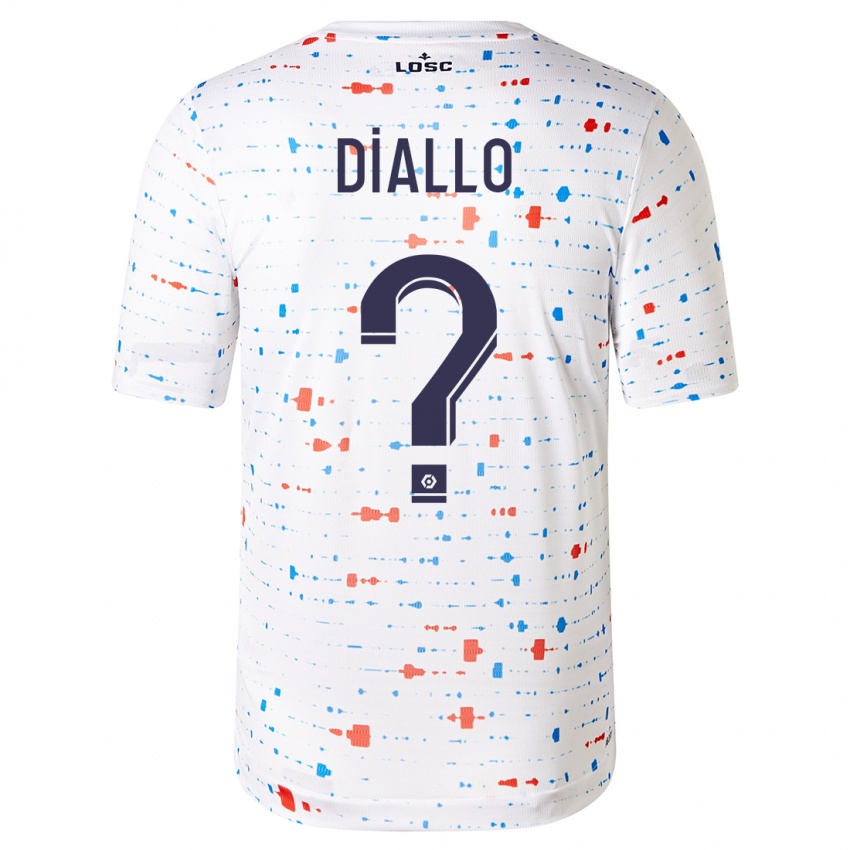 Kinder Alpha Diallo #0 Weiß Auswärtstrikot Trikot 2023/24 T-Shirt Österreich