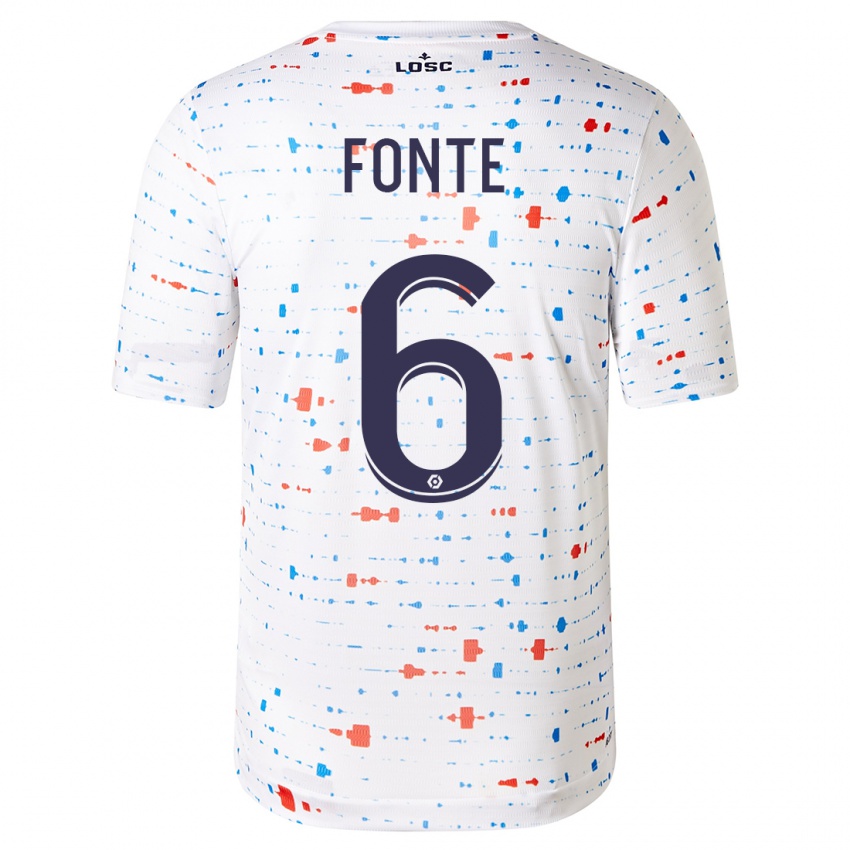 Kinder Jose Fonte #6 Weiß Auswärtstrikot Trikot 2023/24 T-Shirt Österreich