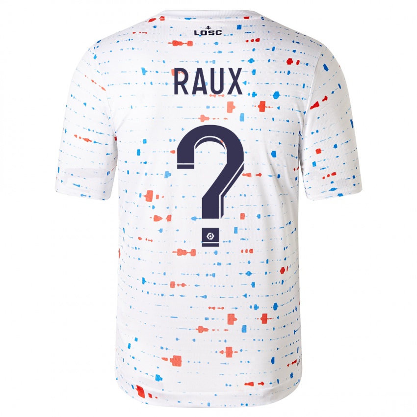 Kinder Jules Raux #0 Weiß Auswärtstrikot Trikot 2023/24 T-Shirt Österreich