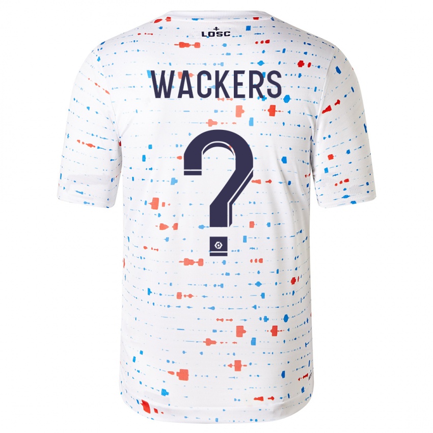Kinder Maxime Wackers #0 Weiß Auswärtstrikot Trikot 2023/24 T-Shirt Österreich
