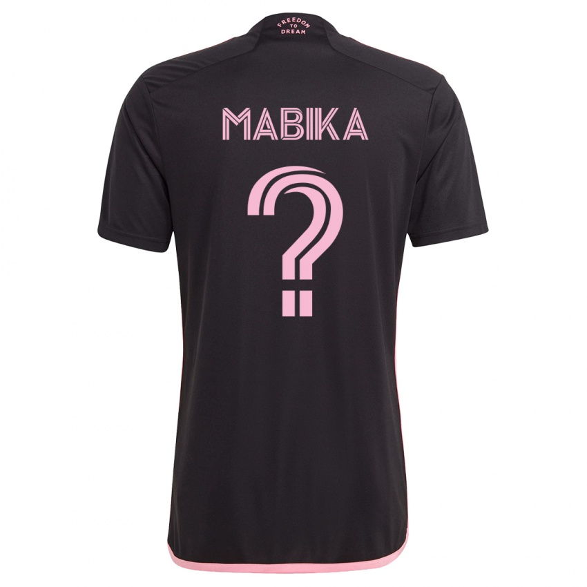 Kinder Aimé Mabika #0 Schwarz Auswärtstrikot Trikot 2023/24 T-Shirt Österreich