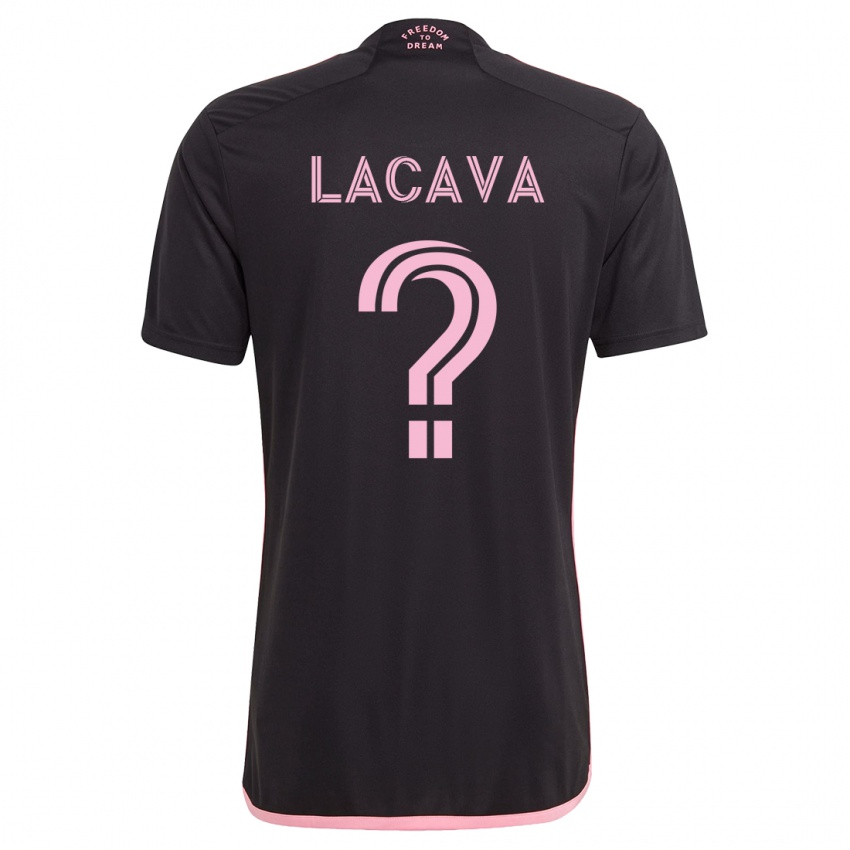 Kinder Jake Lacava #0 Schwarz Auswärtstrikot Trikot 2023/24 T-Shirt Österreich