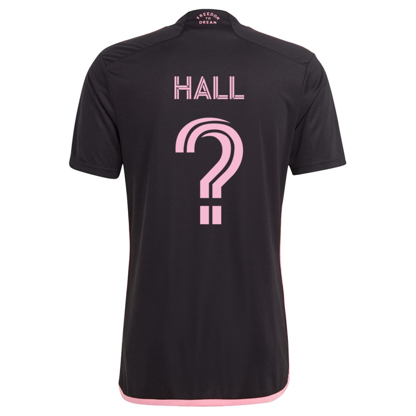 Kinder Tyler Hall #0 Schwarz Auswärtstrikot Trikot 2023/24 T-Shirt Österreich