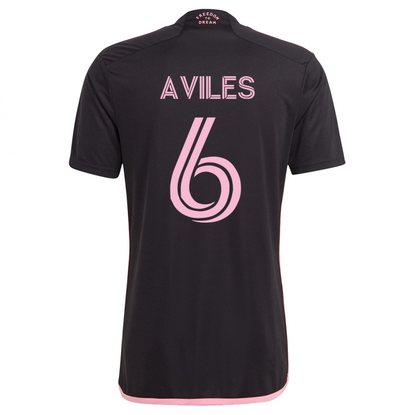 Kinder Tomás Avilés #6 Schwarz Auswärtstrikot Trikot 2023/24 T-Shirt Österreich