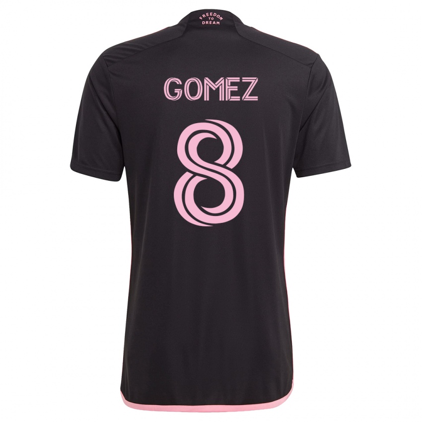 Kinder Diego Gómez #8 Schwarz Auswärtstrikot Trikot 2023/24 T-Shirt Österreich