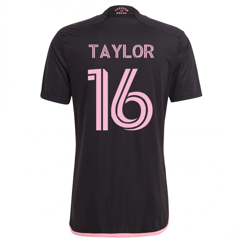 Kinder Robert Taylor #16 Schwarz Auswärtstrikot Trikot 2023/24 T-Shirt Österreich