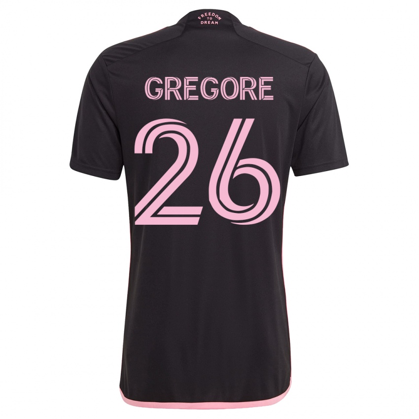 Kinder Gregore #26 Schwarz Auswärtstrikot Trikot 2023/24 T-Shirt Österreich