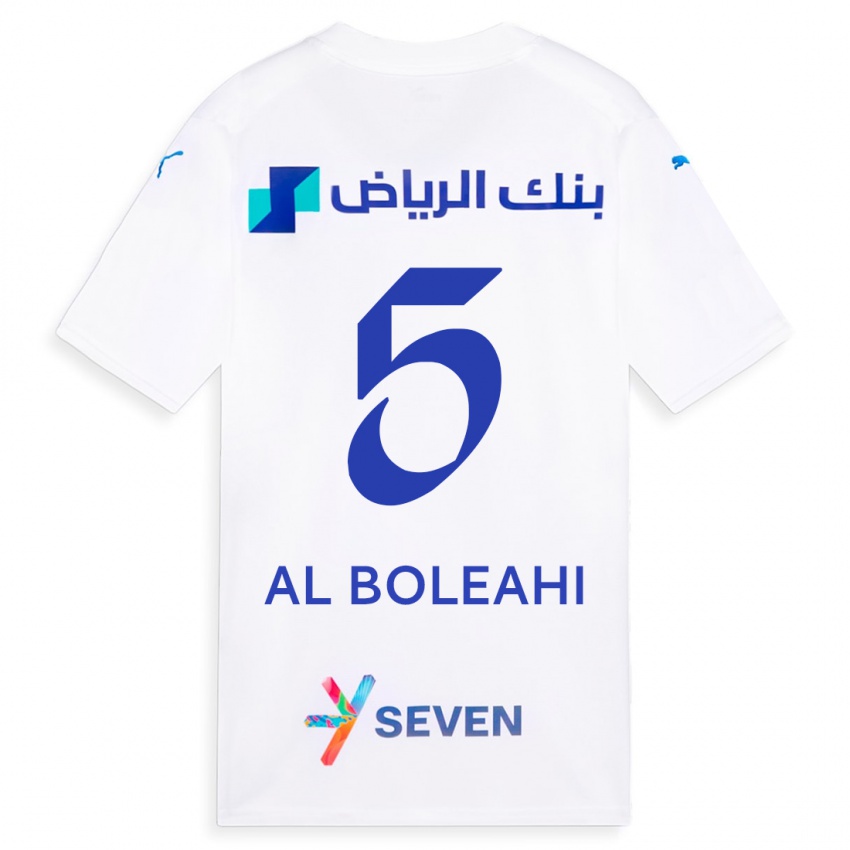 Kinder Ali Al-Boleahi #5 Weiß Auswärtstrikot Trikot 2023/24 T-Shirt Österreich