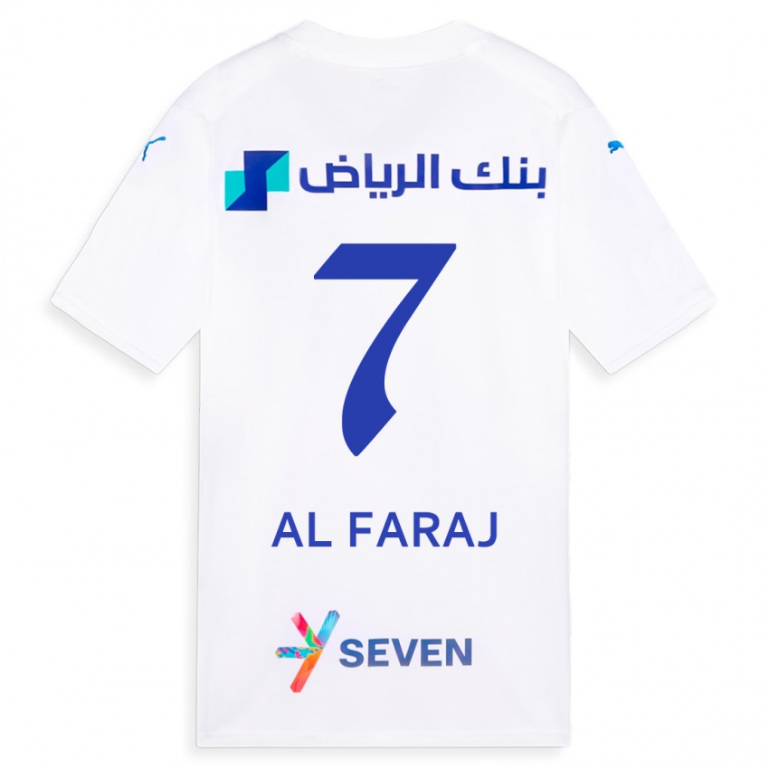 Kinder Salman Al-Faraj #7 Weiß Auswärtstrikot Trikot 2023/24 T-Shirt Österreich