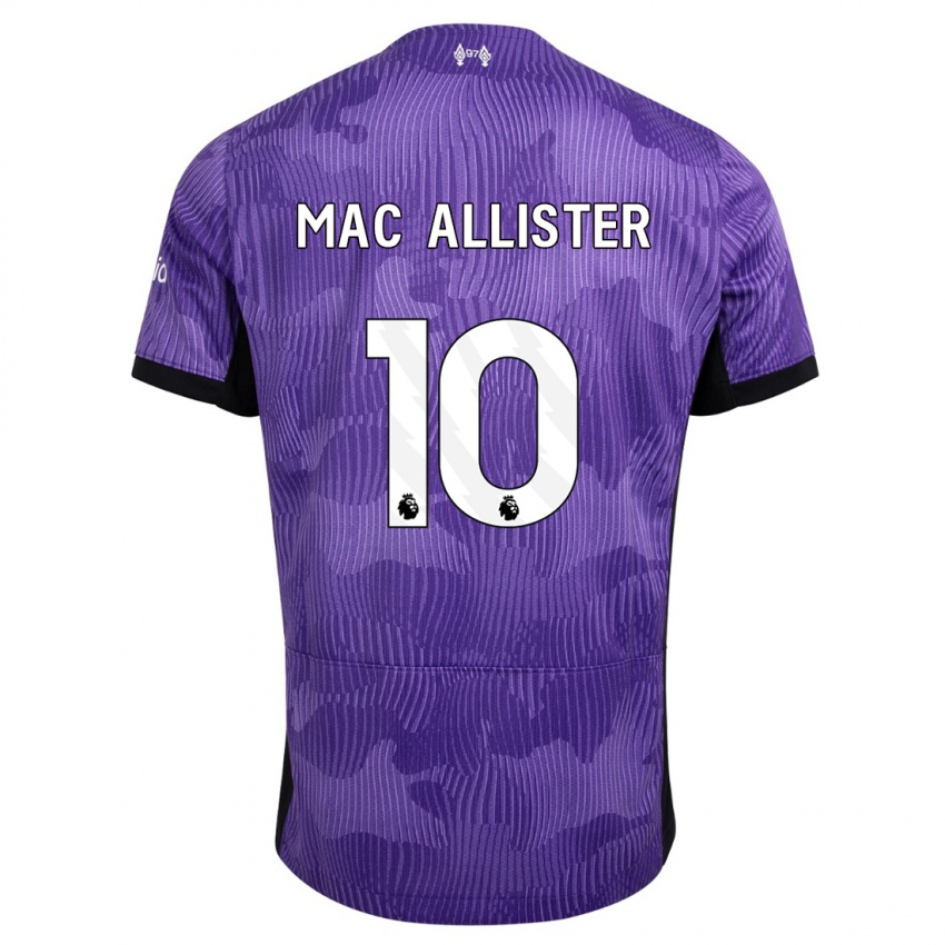 Kinder Alexis Mac Allister #10 Lila Ausweichtrikot Trikot 2023/24 T-Shirt Österreich