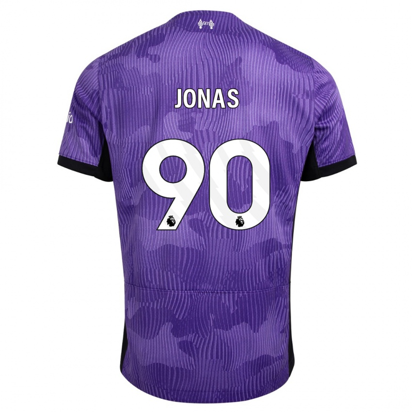 Kinder Lee Jonas #90 Lila Ausweichtrikot Trikot 2023/24 T-Shirt Österreich