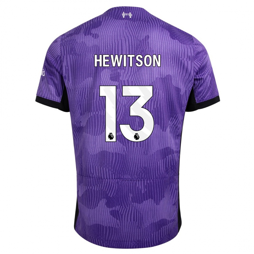 Kinder Luke Hewitson #13 Lila Ausweichtrikot Trikot 2023/24 T-Shirt Österreich