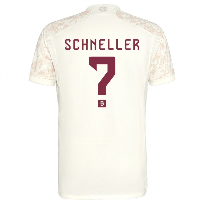 Kinder Lukas Schneller #0 Cremefarben Ausweichtrikot Trikot 2023/24 T-Shirt Österreich