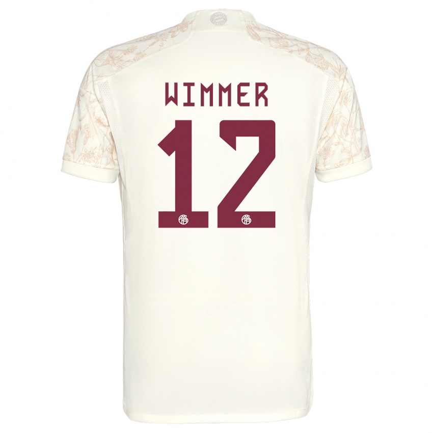 Kinder Benedikt Wimmer #12 Cremefarben Ausweichtrikot Trikot 2023/24 T-Shirt Österreich