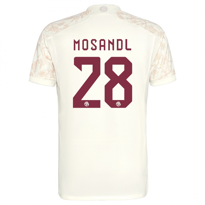 Kinder Moritz Mosandl #28 Cremefarben Ausweichtrikot Trikot 2023/24 T-Shirt Österreich