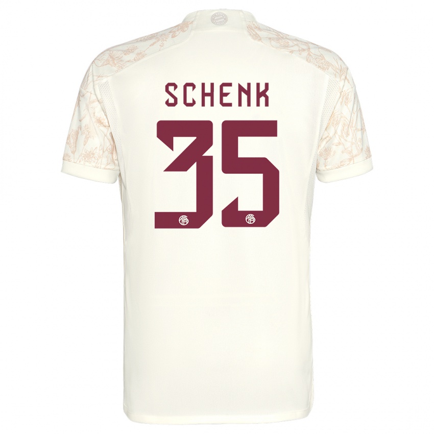 Kinder Johannes Schenk #35 Cremefarben Ausweichtrikot Trikot 2023/24 T-Shirt Österreich