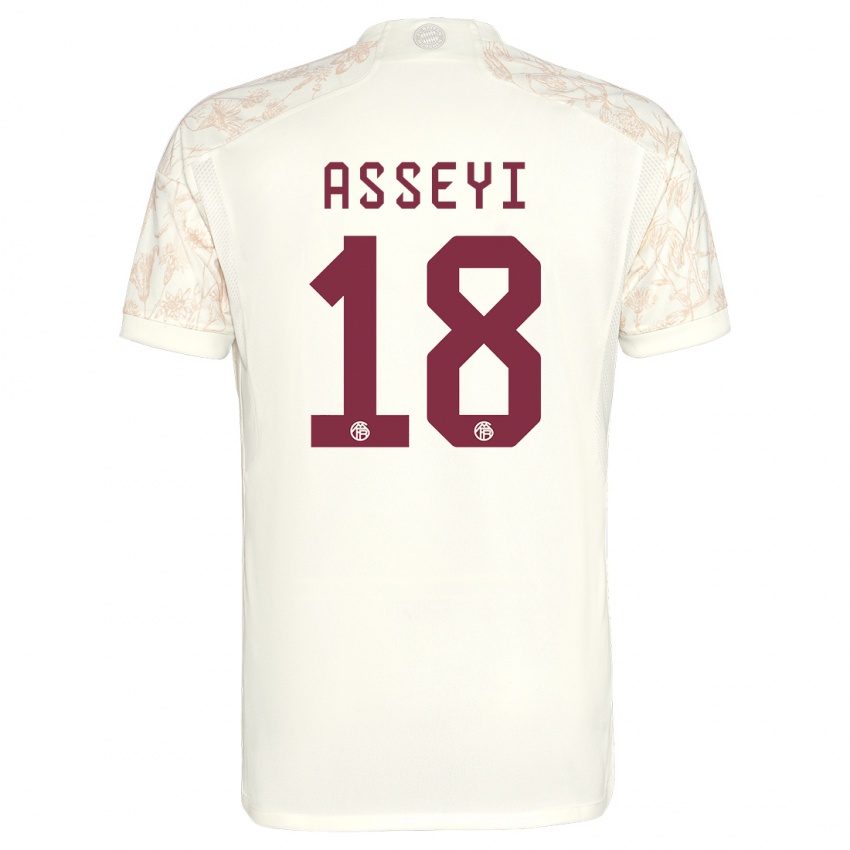 Kinder Viviane Asseyi #18 Cremefarben Ausweichtrikot Trikot 2023/24 T-Shirt Österreich