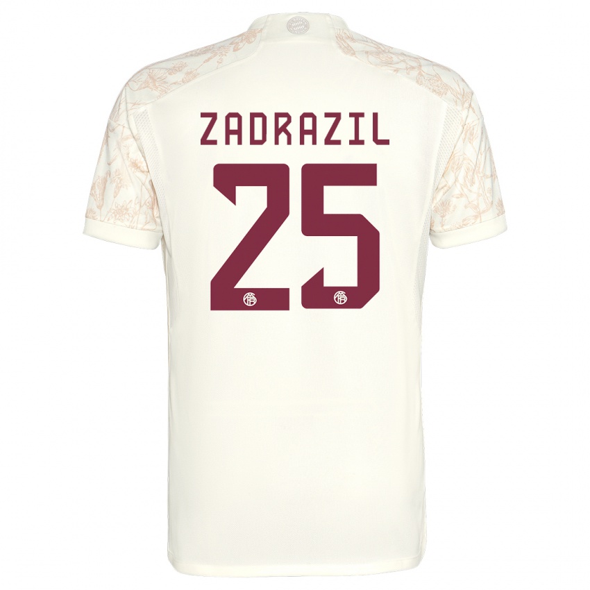 Kinder Sarah Zadrazil #25 Cremefarben Ausweichtrikot Trikot 2023/24 T-Shirt Österreich
