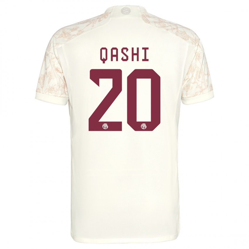 Kinder Yousef Qashi #20 Cremefarben Ausweichtrikot Trikot 2023/24 T-Shirt Österreich