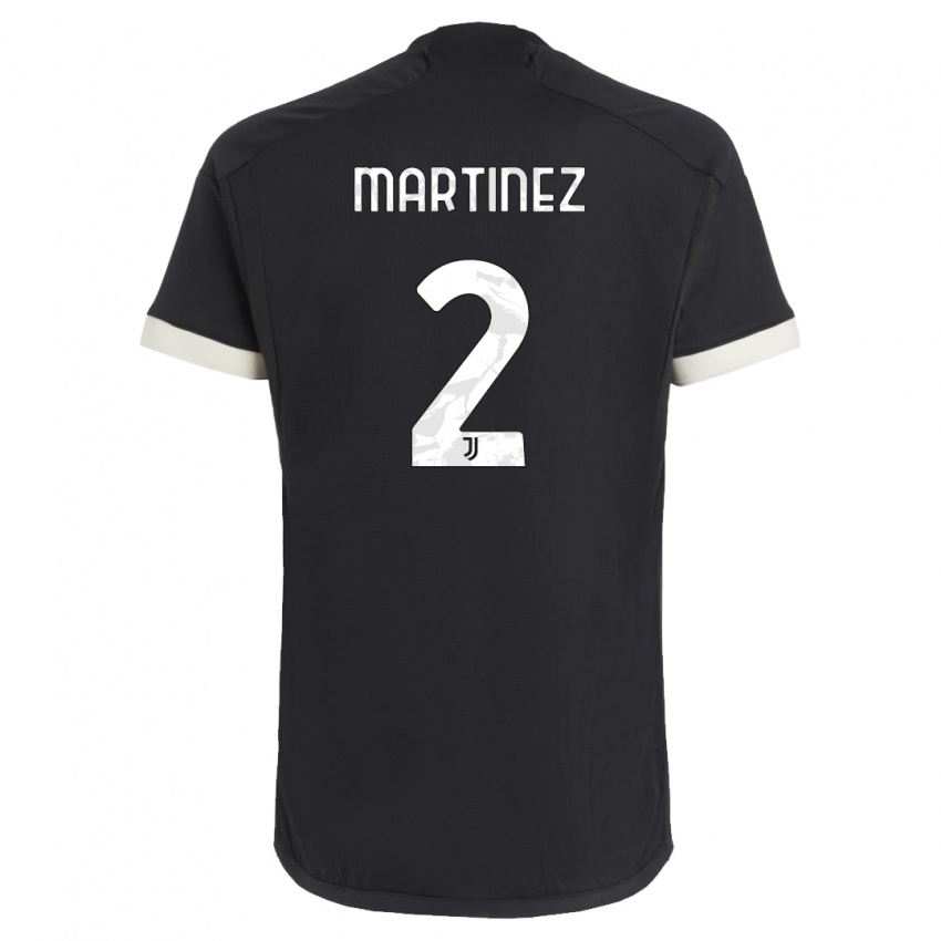 Kinder Bruno Martinez #2 Schwarz Ausweichtrikot Trikot 2023/24 T-Shirt Österreich