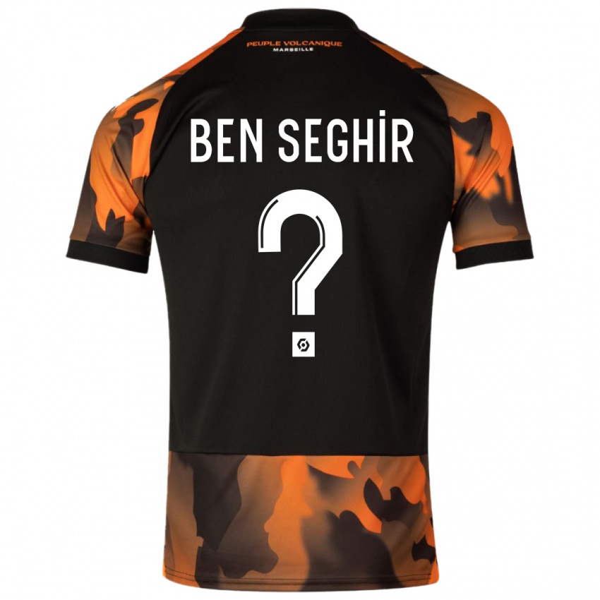 Kinder Salim Ben Seghir #0 Schwarzorange Ausweichtrikot Trikot 2023/24 T-Shirt Österreich