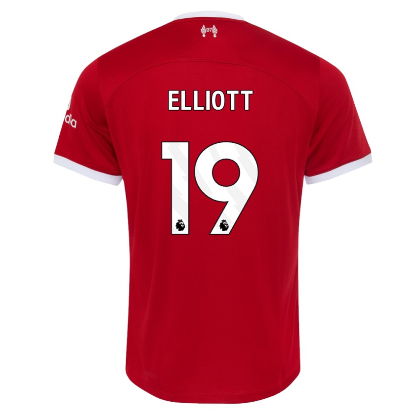 Herren Harvey Elliott #19 Rot Heimtrikot Trikot 2023/24 T-Shirt Österreich