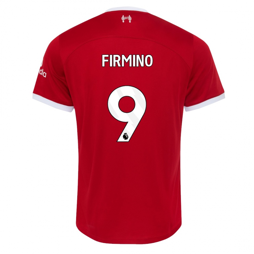 Herren Roberto Firmino #9 Rot Heimtrikot Trikot 2023/24 T-Shirt Österreich